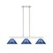 Z-Lite Cobalt 3 Light Billiard Light, Brushed Nickel & Dark Blue 152BN-ARDB - alternate 6